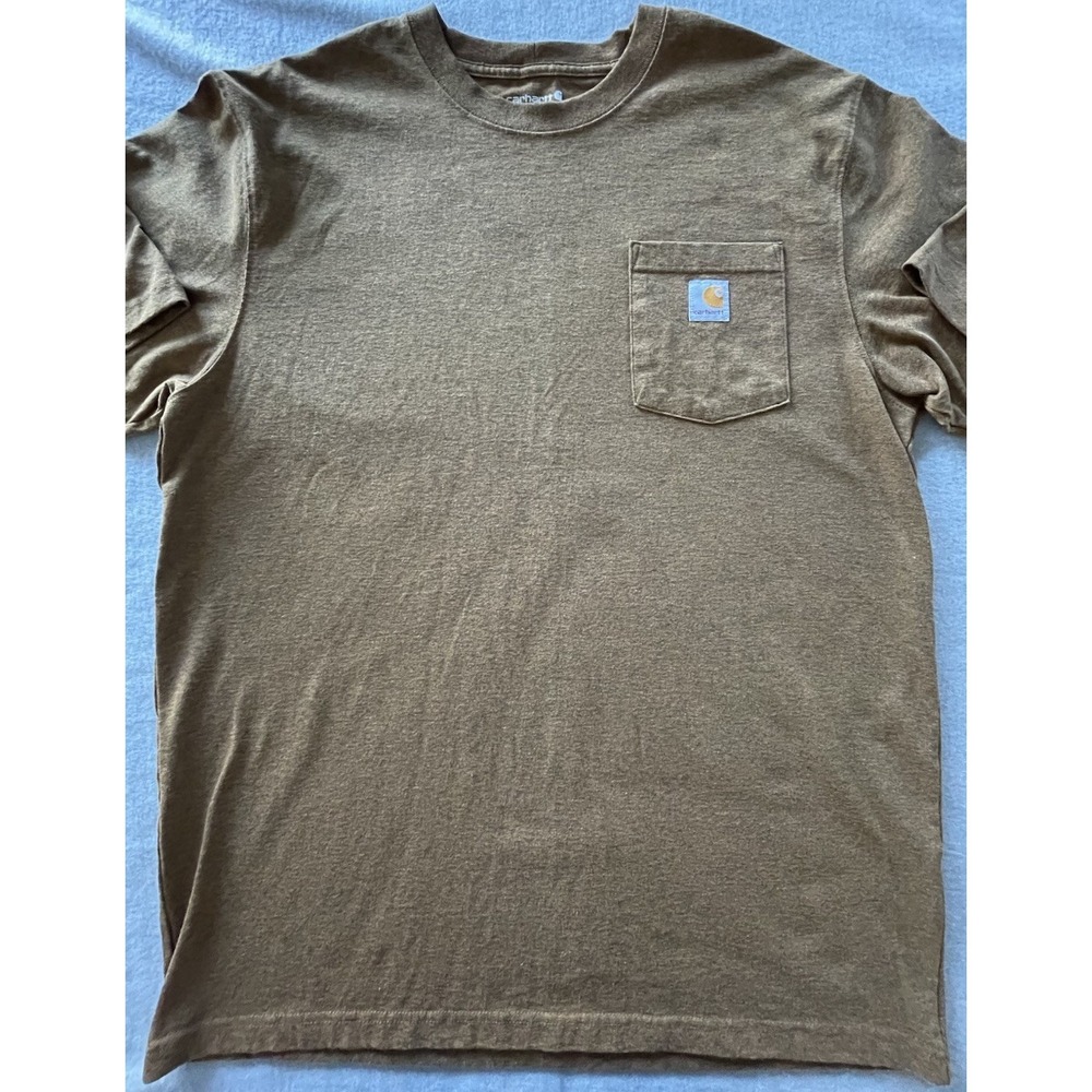 Carhartt Loose Fit Pocket T-Shirt Men's Regular Size L Brown‎ Loose Fit